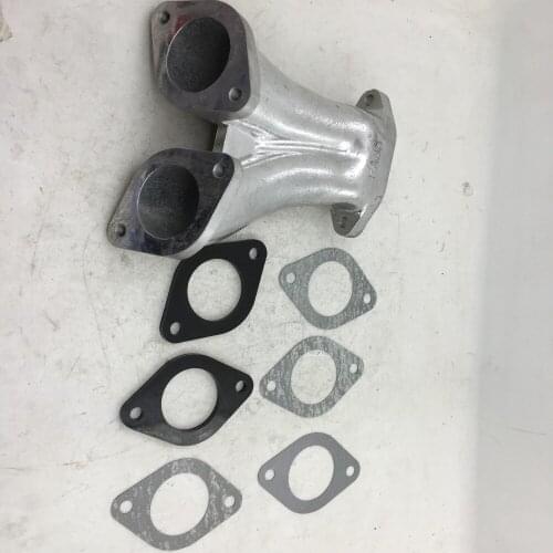 FAJS intake manifold+Heat Insulator BASE set for V W TYPE1 BUG GHIA for Weber/dellorto/EMP IDF/DRLA carburetor CARB