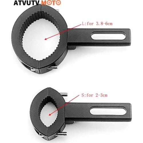 1pcs Motorcycle Headlight mount Bracket Adjustable 20mm-30mm 38mm-60mm Bumper Mount Clamp LED lamp clamp expansion bracket