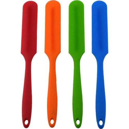 1PCS Long Handle Cake Cream Mixer Baking Batter Scraper Silicone Spatula Pastry Tools Kitchen Accessories Bakery Tools