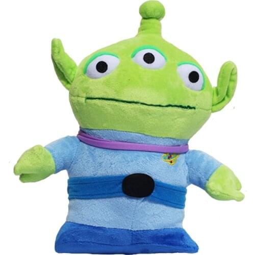 30cm Toy Story Green Three Eyes Alien Squeeze Men Plush Peluche Soft Stuffed Cute Classic Cartoon Role Toy Doll Kids Gift