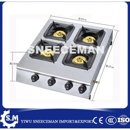 4 gas burners gas cooktops Home Built-in Freestanding Dual Use Gas Stove Rental Integrated Cooktop