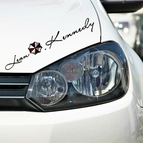 Volkrays Car Accessories Umbrella Corporation Leon Kennedy Signature Sticker Decal for Audi Ford Focus BMW Nissan Hyundai Smart