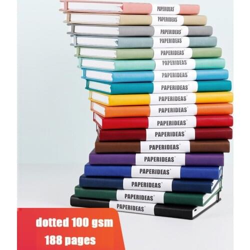 Hardcover A5 Dot Matrix Notebook Dot Ding Planner 100GSM 188 Pages Acid-free Paper Notepad Supplies Stationery D40