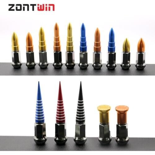 24Pieces Aluminum Alloy Wheel Lug Nuts Bolts Screw For Mitsubishi Pajero Suzuki Jimny Nissan PATROL Toyota Prado M12x1.5 12x1.25