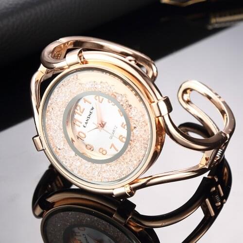 Watch Diamond Women Bracelet Rose Gold Jewelry Stainless Steel Watchband Quartz Clock Fashion Reloj Mujer Wristwatch