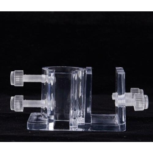 Aquarium Inflow Outflow Tube Holder Acrylic Fix Hose Pipe Mount Freshwater Fish Planted Aquarium Fixing Tubing Clamp