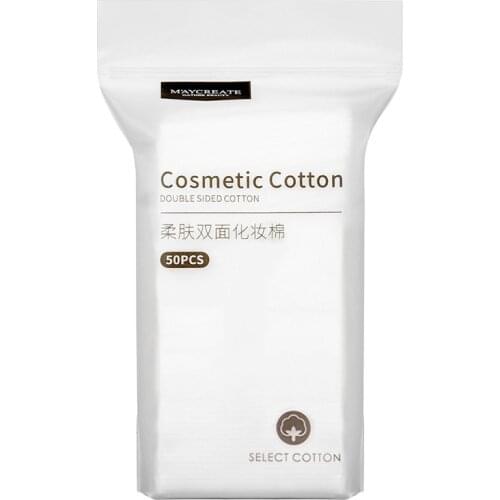 Double Side 3 Layer Makeup Cotton Pads Cosmetic Remove Cotton Pads 50pcs/bag