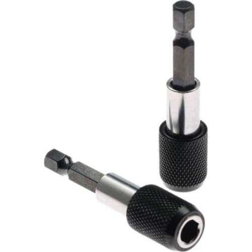 1/4 Hex Shank Power Tool Electric Drill Bit Holder 60mm Magnetic Quick Release Screwdriver Bit Holder Tool Dremel Accessorie