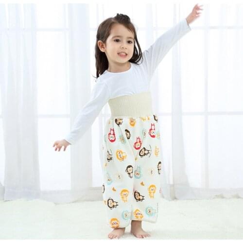 Pure cotton babys skirt for preventing leakage of urine Learning pants that can be washed Skirt to prevent baby bed wetting