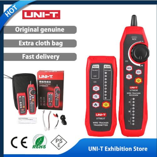 UNI-T UT683KIT Lan Tester Network Wire Tracer Cable Tracker RJ45 RJ11Telephone Line Finder Repairing Networking Tool