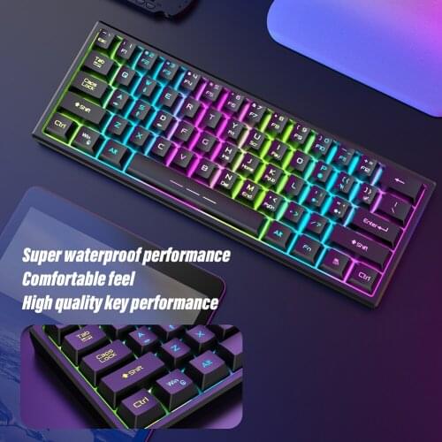 Keyboard Kit Waterproof Wireless Gaming Keyboard + Mouse + Mouse Pad Rechargeable Backlit Gaming Keyboard For Office PC Laptop