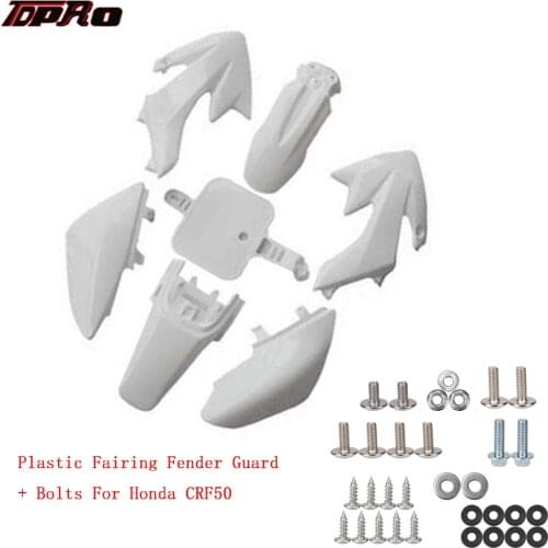 Motorcycle Cover Fender For Honda CRF50 XR50 CRF XR 50 Body Kit Plastic Fairing With Mounting Bolts Screws Set