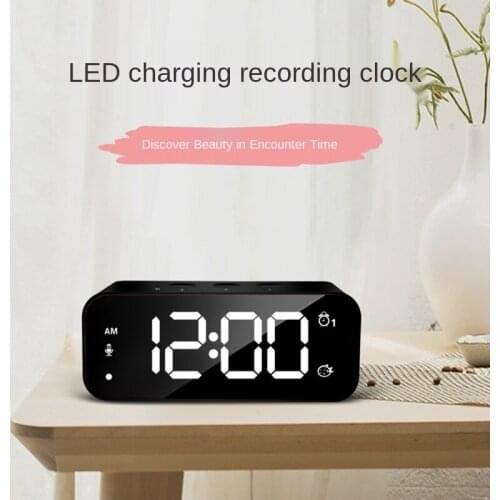 Creative recording clock, smart electronic clock, rechargeable music ringtones