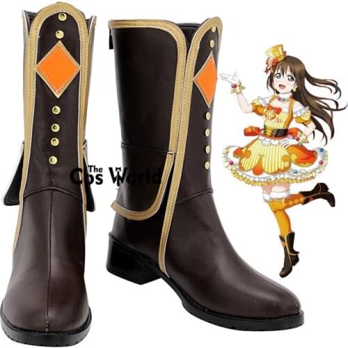 Love Live! Nijigasaki High School Idol Club Unit A・ZU・NA Osaka Shizuku Customize Anime Cosplay Low Heels Shoes Boots
