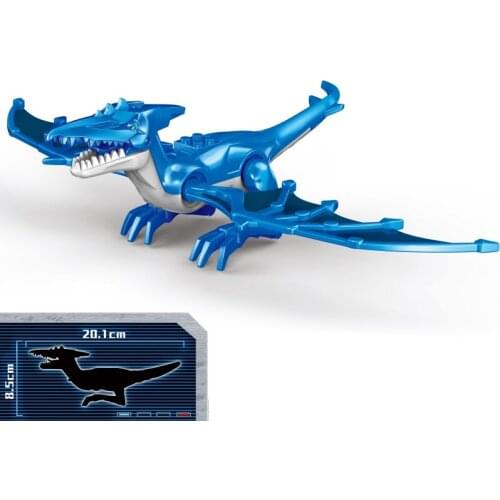 [MOC Hub] Jurassic Big Dinosaur Building Blocks Toys Park Compatible Major Brand Gifts Simulation Animal Rex Raptor