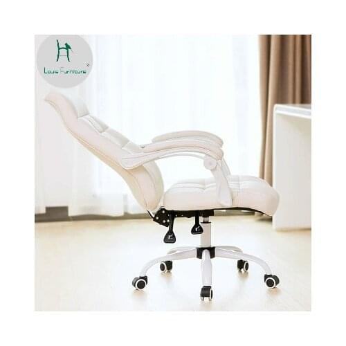 Louis Fashion Computer Chair Office Swivel Modern Simple White Stool Seat