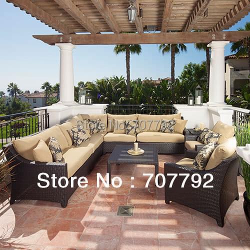 New design rattan outdoor cheap lounge furniture