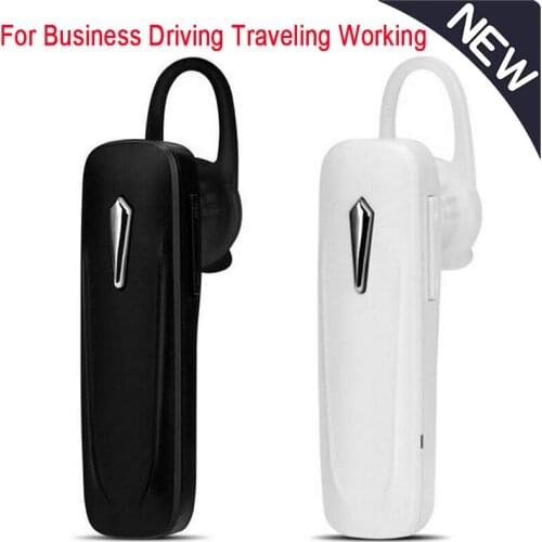 Single Bluetooth-compatible Earphone Handsfree Business Headphone Wireless Earphone In-Ear Headset For Driving Traveling Working
