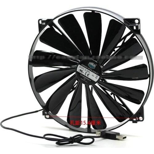 Original A20020-07CA-2JN-F1 DF2002005SELN 5V 0.30A 20cm 200*200*20MM USB cooling fan