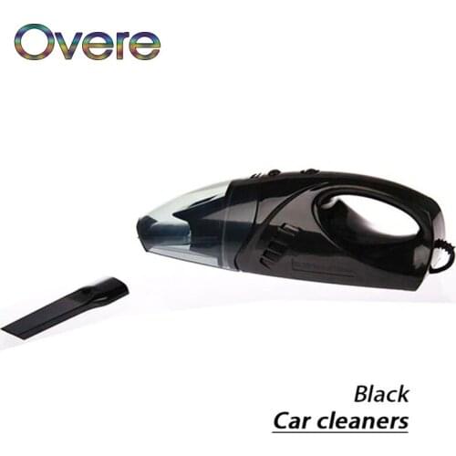 Overe 1PC Car Handheld Vacuum Cleaner Wet & Dry Dual Use Vacuum Black For Mercedes W205 W203 Volvo XC90 S60 XC60 V40 Alfa Romeo