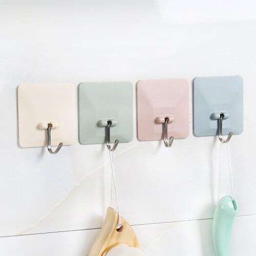 Strong load-bearing viscose hook kitchen wall seamless wall hanging bathroom perforated hook