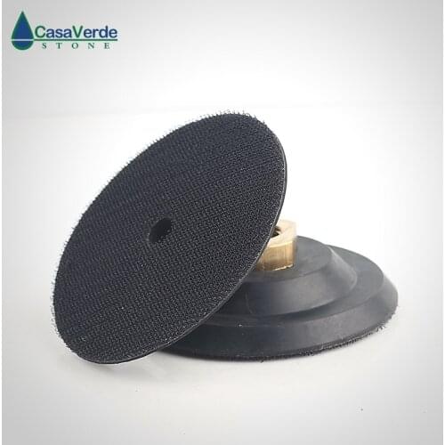 Free shipping 4 inch rubber backer pad 100mm M14 or 58-11 thread for diamond polishing pads