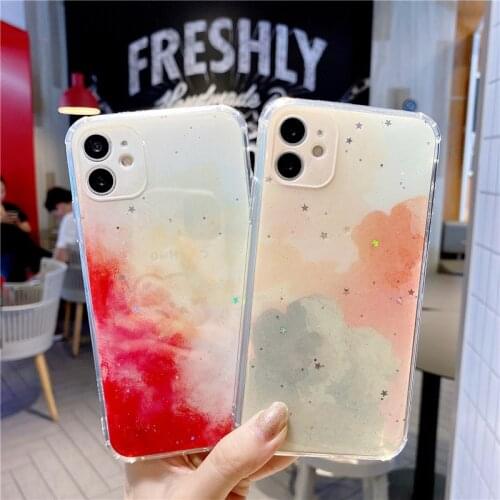 Luxury Shining Color Phone Case For Iphone 12 11 Pro Max X XS XR 7 8 Plus SE 2020 Soft Colorful Fashion Shell