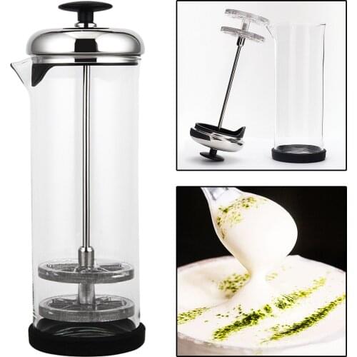 Stainless Steel Manual Double Mesh Milk Frother Foam Maker Coffee Decoration