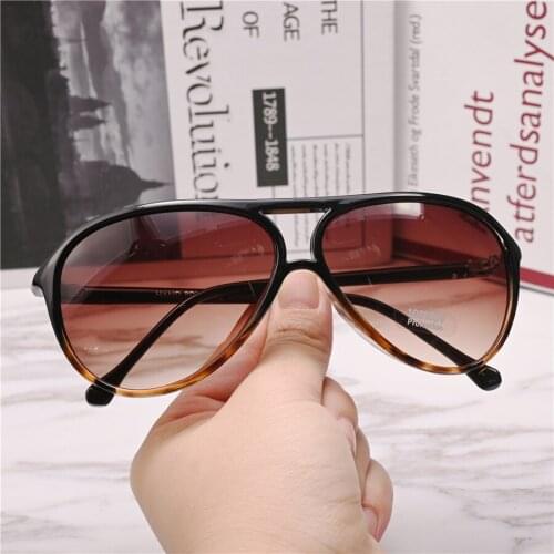 Rockjoy Aviation Sunglasses Women Brown Sun Glasses for Female Leopard Shades Vintage Acetate Brand Design Anti Reflection