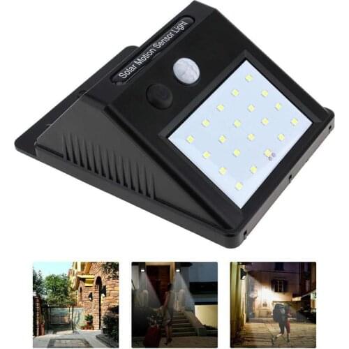 2020 New Waterproof 20 LED Solar Lights Motion Sensor Wall Light Outdoor Garden Yard Lamp