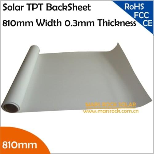 10meters/lot 810mm Solar TPT, Solar Back Sheet, Solar Encapsulation Back Sheet, 0.3mm Thickness Solar TPT Backsheet, TUV UL