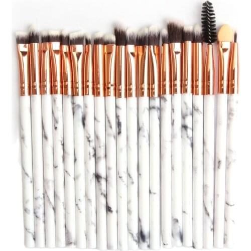 20pcs Marbling Makeup Brushes Eyeshadow Eyeliner Brush Eye Shadow Eye Makeup Brush set