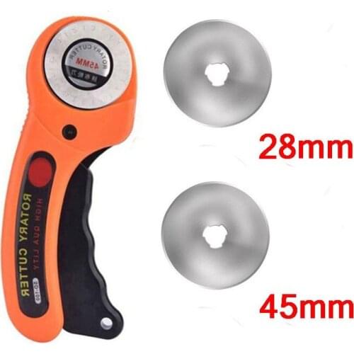 45mm 28mm Rotary Cutter Blades Fabric Circular Cutting Patchwork Leather Cutter Craft Knife Sewing Tool Leather Cutting Tools