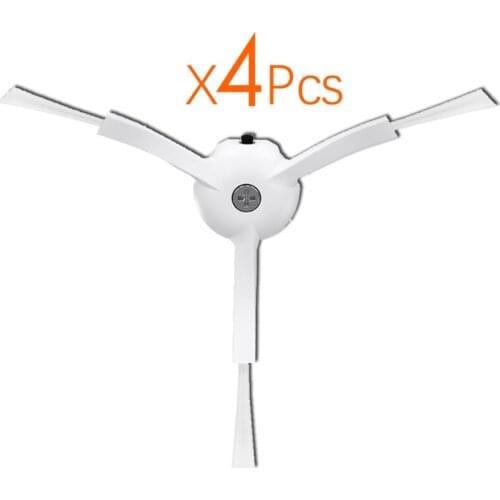 4Pcs/Lot Side brush for Xiaomi Roborock S50 S51 Vacuum Cleaner 1 & 2 Robot Vacuum Cleaner Spare Parts Kits not hepa filter