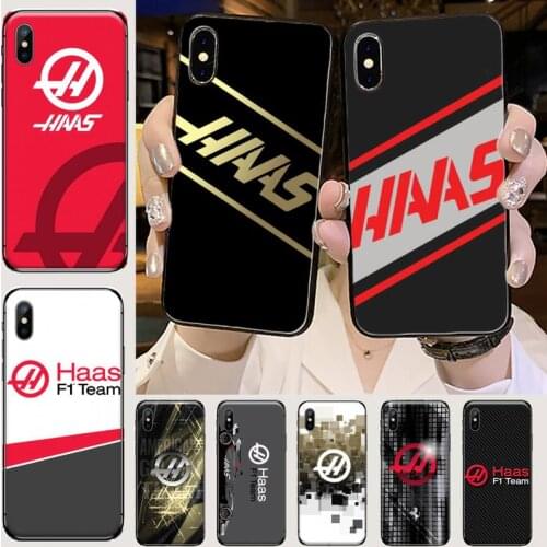 F1 Team Haas logo Phone Cases for iPhone 11 12 mini pro XS MAX 8 7 6 6S Plus X 5S SE 2020 XR