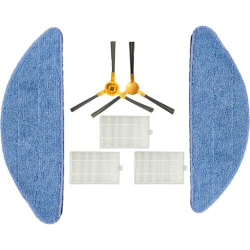 HEPA filter Mop Cloths Side Brush for Proscenic 800T Vacuum Cleaner Parts Mop Pad Cleaning Brush Accessories