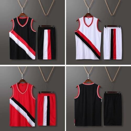 Kids Men Throwback basketball training jerseys sets college Kits tracksuits Quick Dry basketball jersey uniforms customized