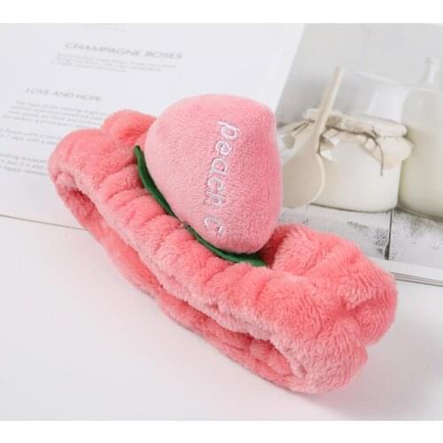 New Fashion Soft Hair Accessories For Girls Candy Color Peach Elastic Hair Band Casual Face Washing Turban Home Headwear