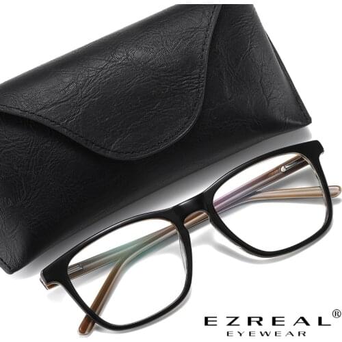 EZREAL Top Quality Acetate Frame Johnny Depp Lemtosh Style Eyewear Frame Vintage Round Brand Design Anti Blue Eyeglasses