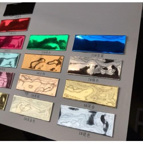 Hot sale High Bright Metal face synthetic PU leather material F138A