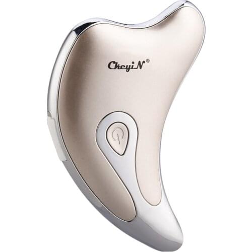 Hot Compress Facial Slimming Touch Sensor Vibration Guasha Board Wrinkle Double Chin Removal Anti Age Face Skin Lifting Massager