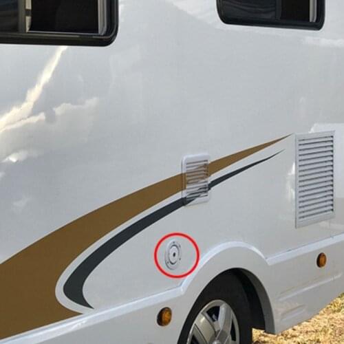 Gravity Fresh Water Fill Hatch Inlet Filter with Keys Lockable for RV Boat Camper Trailer White Caravan Accessories D5QE