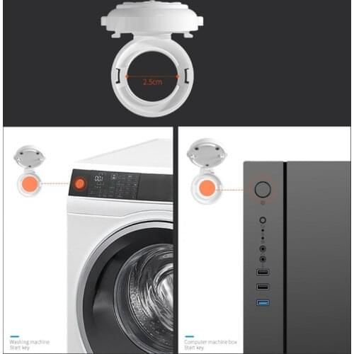 Button Security Lock Car Washing Machine Computer Key Start Protection Cover Baby Safety Prevent Pressing Device