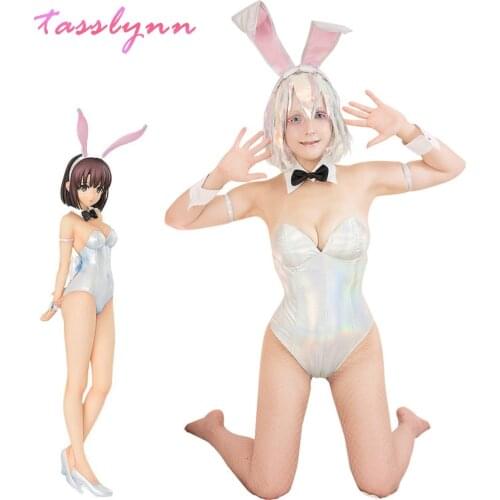 Megumi Kato Cosplay Costume Sexy Bunny Cosplay Land of The Lustrous Megumi Kato Costume Diamond Women Jumpsuit Anime Clothes