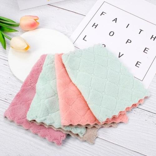 Microfiber Dishcloth Towel Household Cloth Wide Scope of Application Daily Durability Wipe Cleaning Utensils Kitchen Gadget