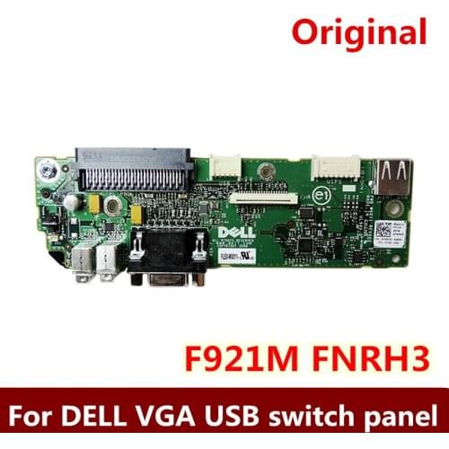 Original for DELL server FNRH3 POWEREDGE R610 R710 USB VGA switch board front panel F921M FNRH3 J800M G310N
