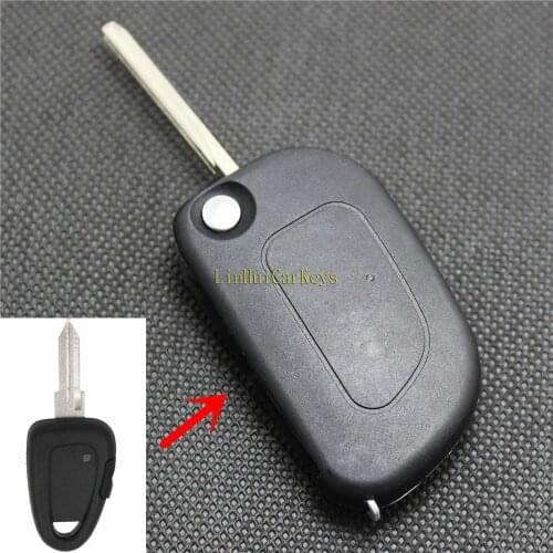 PINECONE for FIAT IVECO Keys Case 1 Side Button Uncut Brass GT15R Blade Remote Blank Keys Replace ABS Shell 1PC