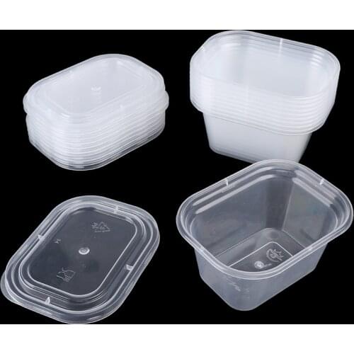 10pcs Slime Storage Plastic Color Plasticine Clear Containers Glue Putty Foam Ball Storage Boxes slime Mud Light Clay 100ml