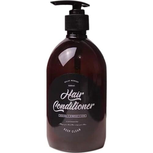 500ml Ins Simple Divided Bottle Shampoo Shower Gel Conditioner Empty Press Bottle Tagged Lotion Bottle Squeeze Bottle