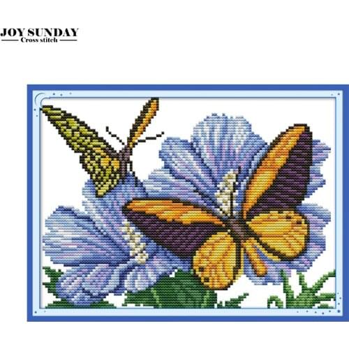 Joy Sunday Cross Stitch Fabric Counted Printed Canvas for Embroidery Stitch Aida 14ct11ct Needlework DIY DMC Home Decor Painting
